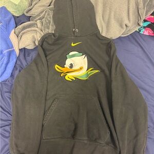 Nike Black and Gray Hoodie